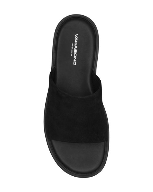 Vagabond Black Mason Slide Sandal for men