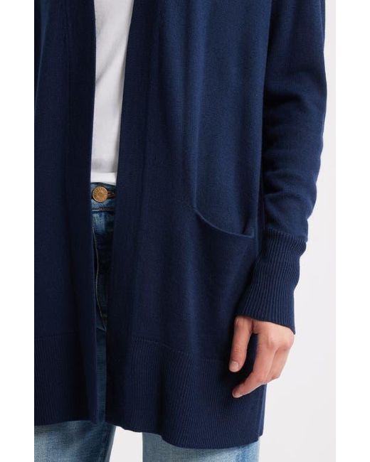Caslon Blue Everyday Open Front Cardigan