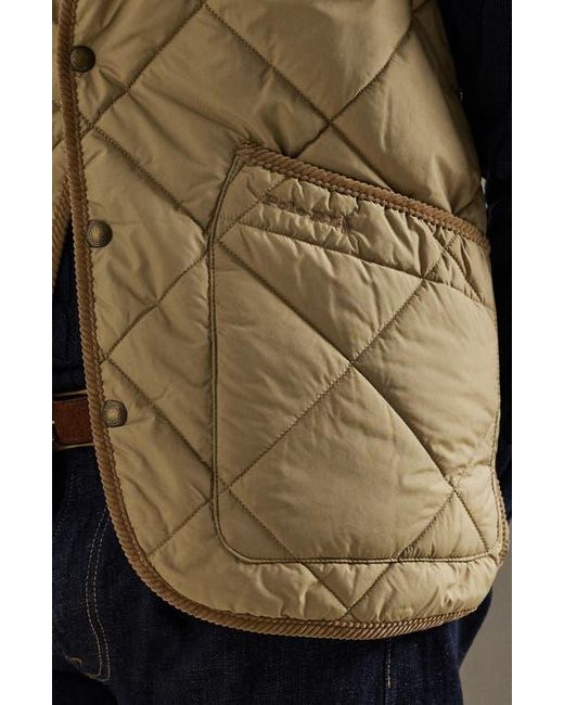 Polo Ralph Lauren Black The Hurston Water Repellent Quilted Utility Vest for men