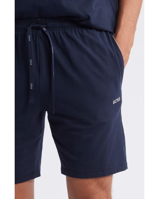 Boss Blue Mix Match Pajama Shorts for men