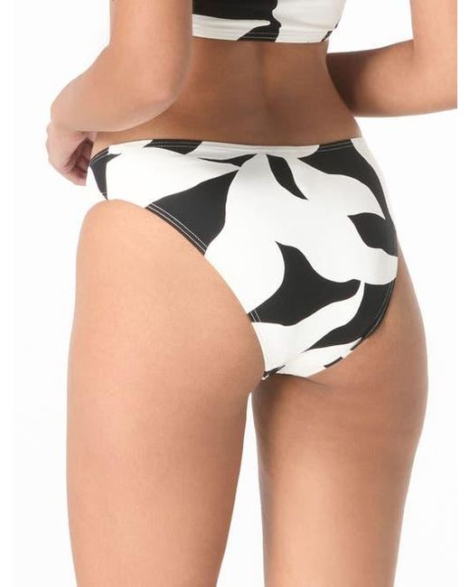 Vince Camuto Blue Midnight Shadow High Cut Bikini Bottom