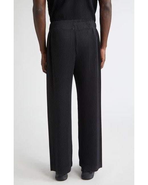 Homme Plissé Issey Miyake Black Monthly Colors October Pleated Pants for men