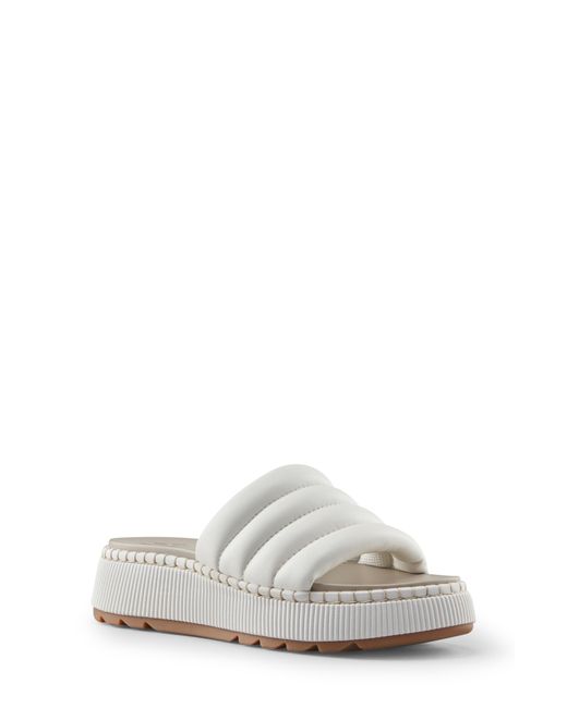 Cougar Shoes Soprato Quilted Slide Sandal in White | Lyst