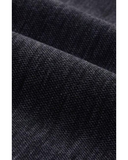 Bugatchi Gray Flat Front Knit Wool Blend Chinos for men