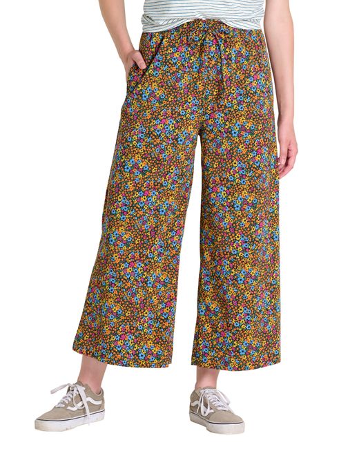 Toad & Co. Multicolor Sunkissed Performance Wide Leg Crop Pants