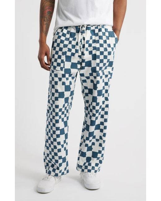 Service Works Blue Printed Chef Pants for men