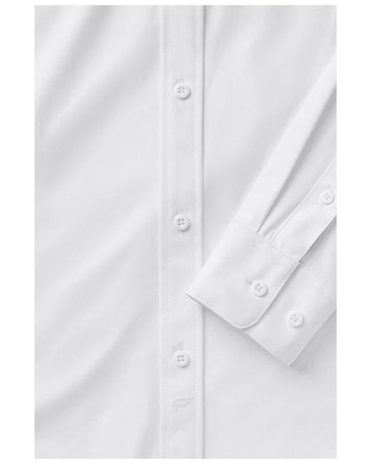 Fabletics White The Don Long Sleeve Button Up for men