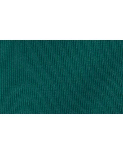 Cece Green Keyhole Rib Top
