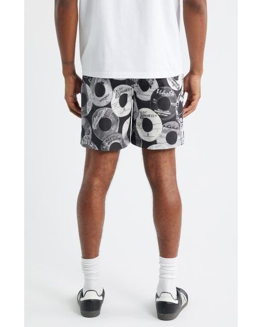 BBCICECREAM Black Bb Vinyls Drawstring Knit Shorts for men