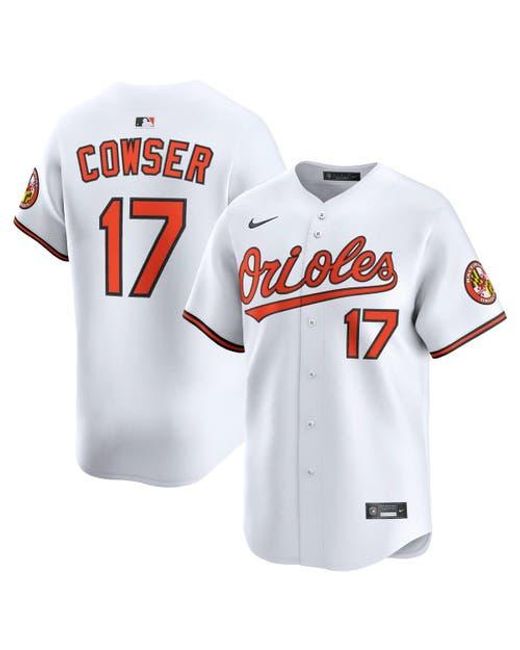 Nike White Colton Cowser Baltimore Orioles Home Limited Player Jersey for men