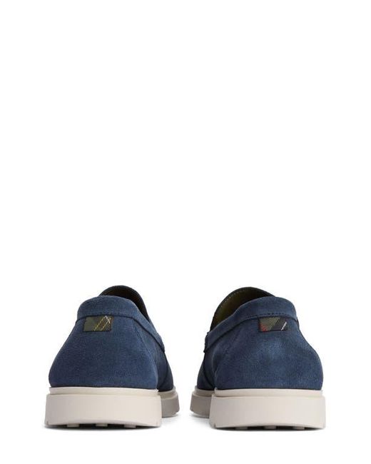 Barbour Blue Carty Moc Toe Loafer for men