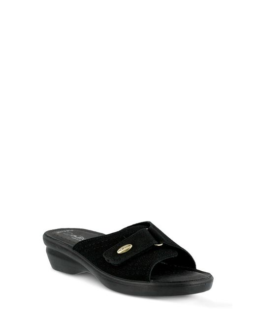 Flexus by Spring Step Black Kea Slide Sandal