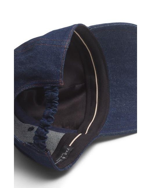 Rag & Bone Blue Harlow Twill Baseball Cap