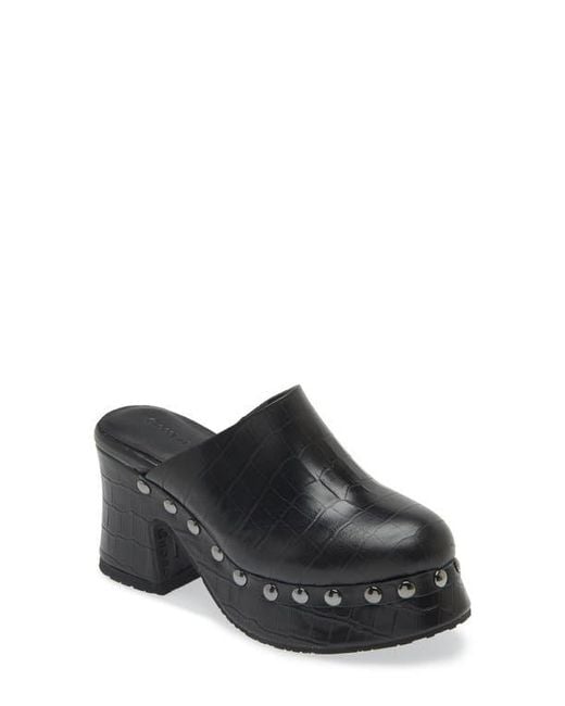 Chocolat Blu Black Hester Platform Clog