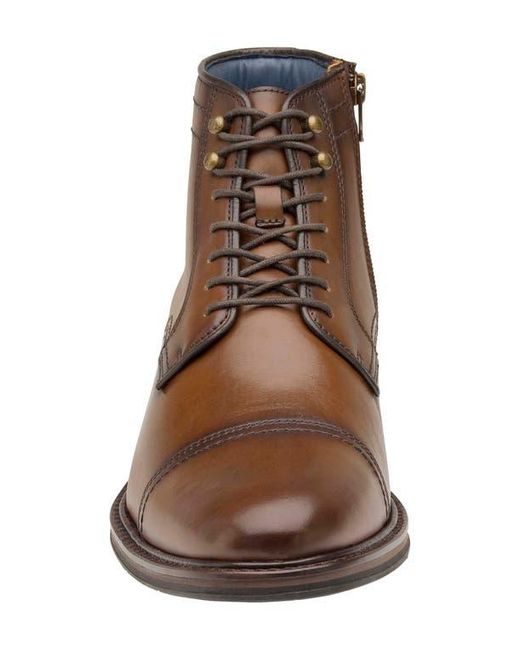 Johnston & Murphy Brown Raleigh Xc Flex Cap Toe Boot for men