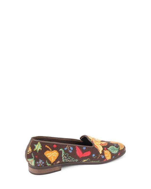 PAIGE White Needlepoint Loafer