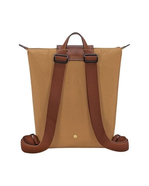 Longchamp Brown Medium Le Pliage Backpack