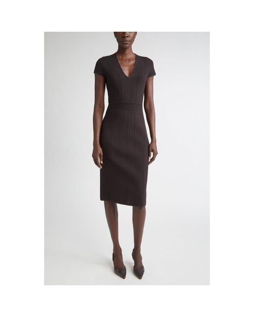John Women's Flatback Rib Sheath Sweater Dress