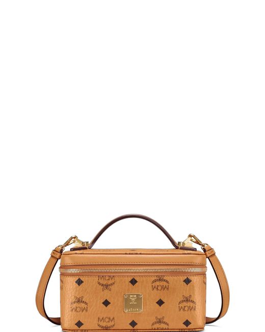 MCM Brown Rockstar Vanity Case
