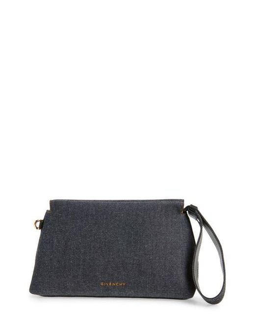 Givenchy Gray Day Denim Pouch