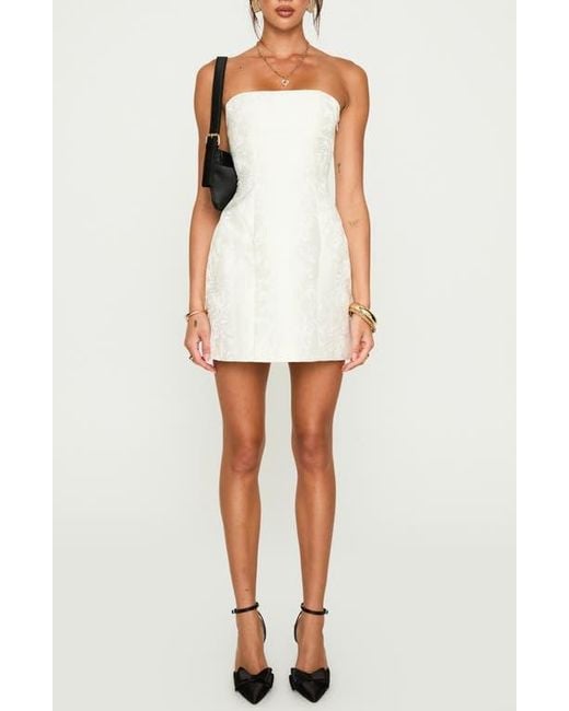 Princess Polly White Heaven Sent Strapless Minidress