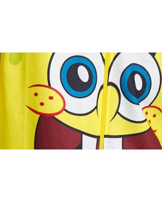 Opposuits Yellow Spongebob Hooded Jumpsuit for men