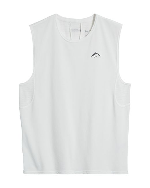 Nike Dri-fit Solar Chase Trail Running Sleeveless T-shirt in White for ...