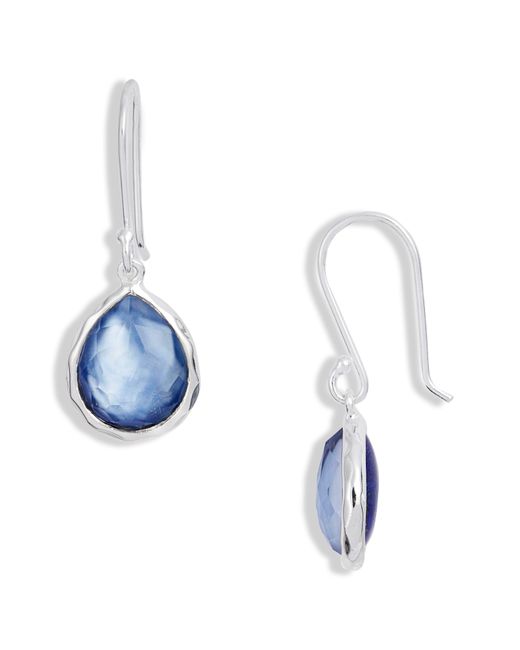 Ippolita Blue Rock Candy Mini Teardrop Earrings