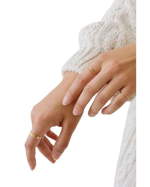 MADE BY MARY Multicolor Round Stacking Ring