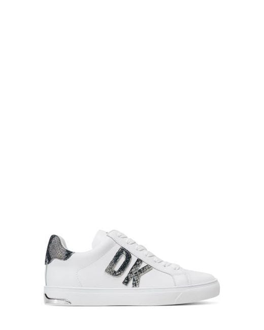 DKNY White Abeni Sneaker