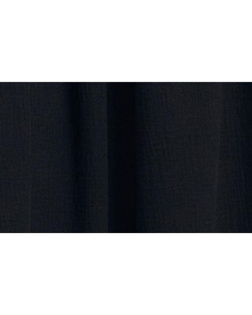 Mango Black Drawstring Cotton Maxi Skirt