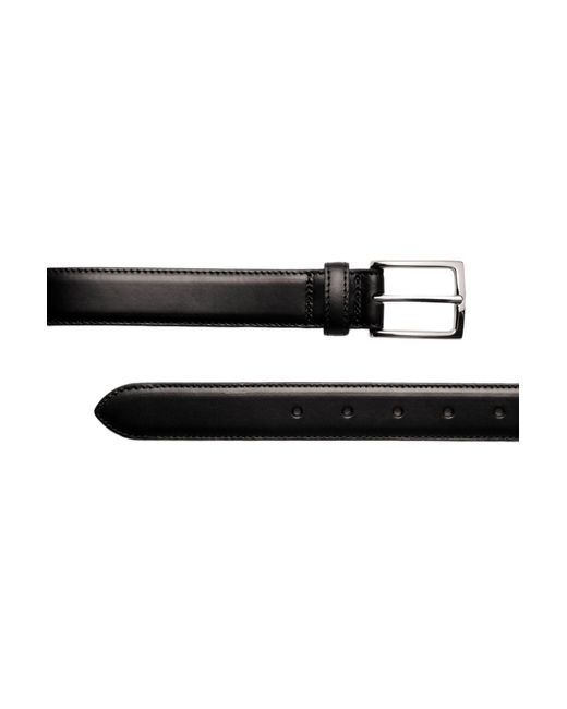 Charles Tyrwhitt Black Leather Formal Belt for men