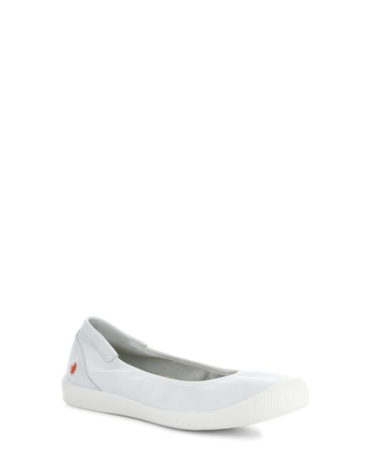 Softinos White Ilme Ballet Flat