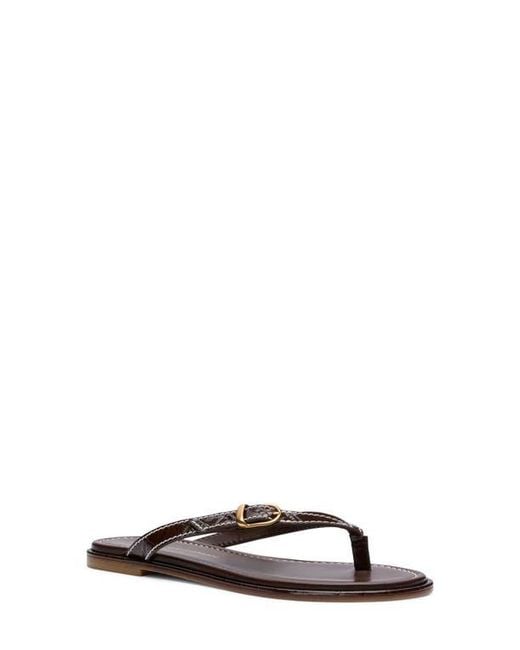 Stuart Weitzman Black Park Thong Sandal