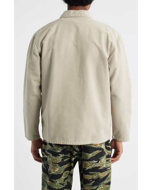 Service Works Natural Cotton Canvas Chore Coat for men