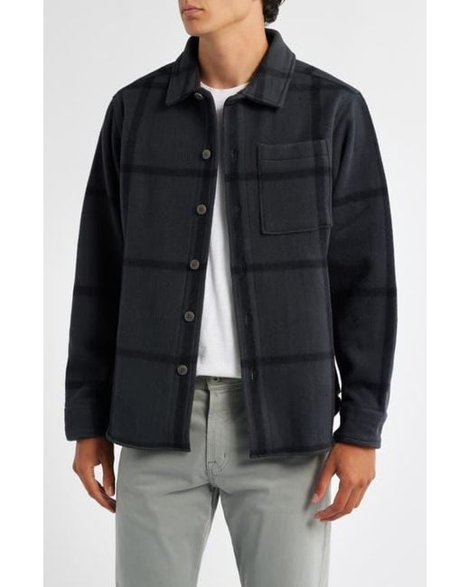 Alex Crane Black Park Wool Overshirt for men