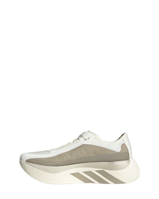 Adidas White Hyperboost Edge Running Shoe for men