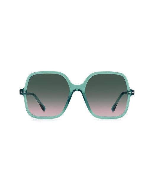 Isabel Marant Green Square Sunglasses