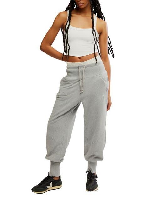 Free People Gray Day Off Tie Waist Pants