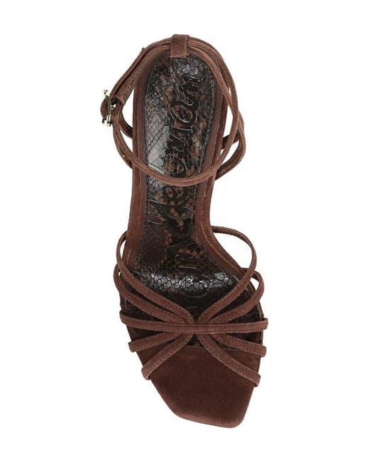 Sam Edelman Brown Lili Ankle Strap Sandal