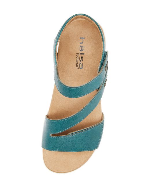 HALSA FOOTWEAR Blue Hälsa Denia Ankle Strap Sandal