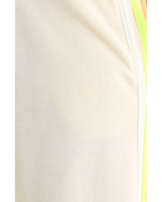 Aviator Nation Natural 5-Stripe Wide Leg Sweatpants