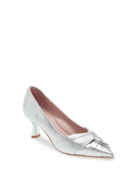 Naot White Harlow Pointed Toe Pump