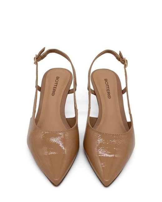 BOTTER Brown Botolivia Legacy Pointed Toe Slingback Pump