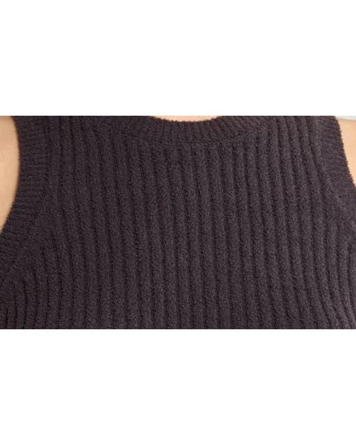 Ugg Black Elaenia Cozy Knit Lite Tank Sweater