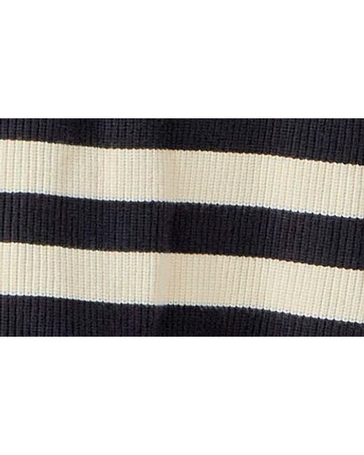English Factory Black Stripe Long Sleeve Sweater Dress