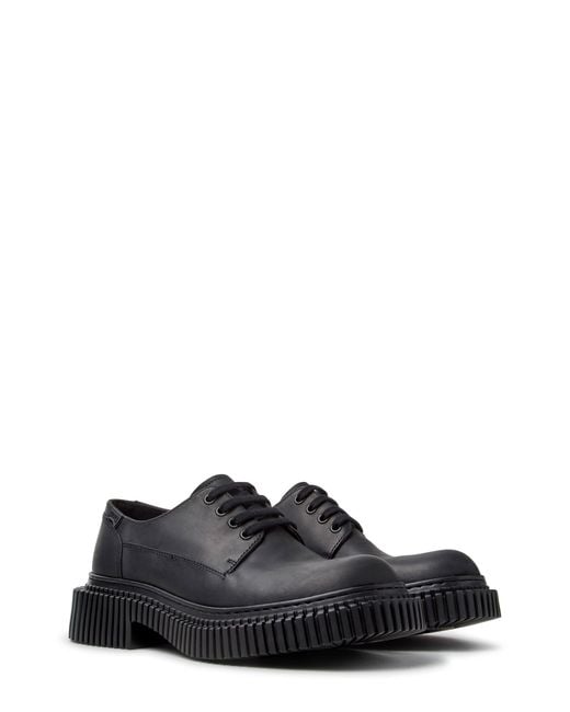 Camper Black Pix Plain Toe Derby for men
