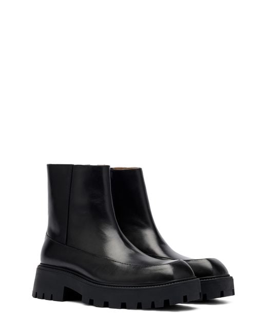 MARC NOLAN Black Commander Lug Sole Boot for men