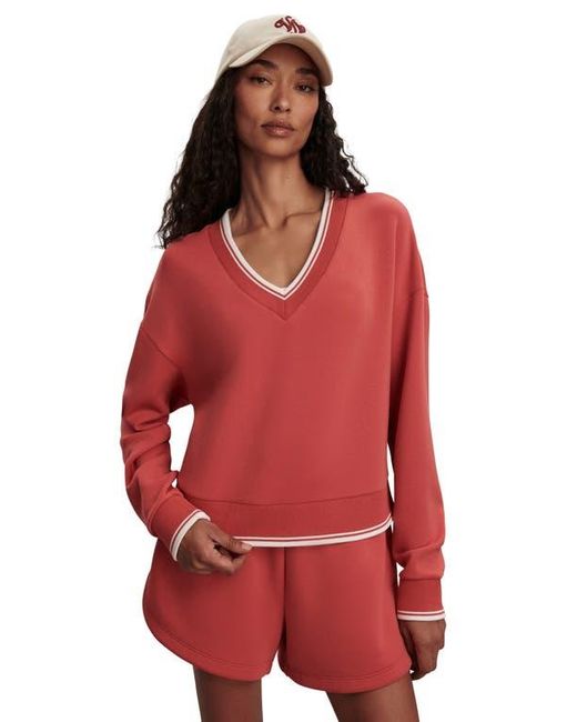 Varley Red Blithe Crop Sweatshirt