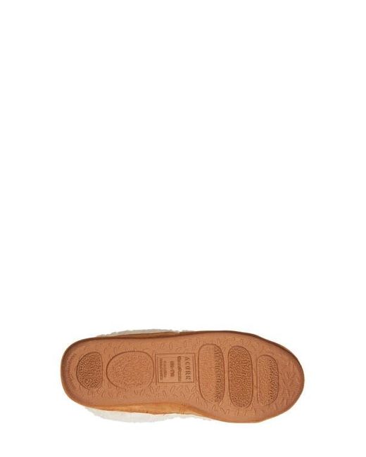 Acorn White Moc Slipper